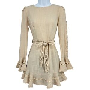 chinese dress ladies Sheer Corset Short Tiered Lace A-Line Homecoming Dress– PromGirl main image 1